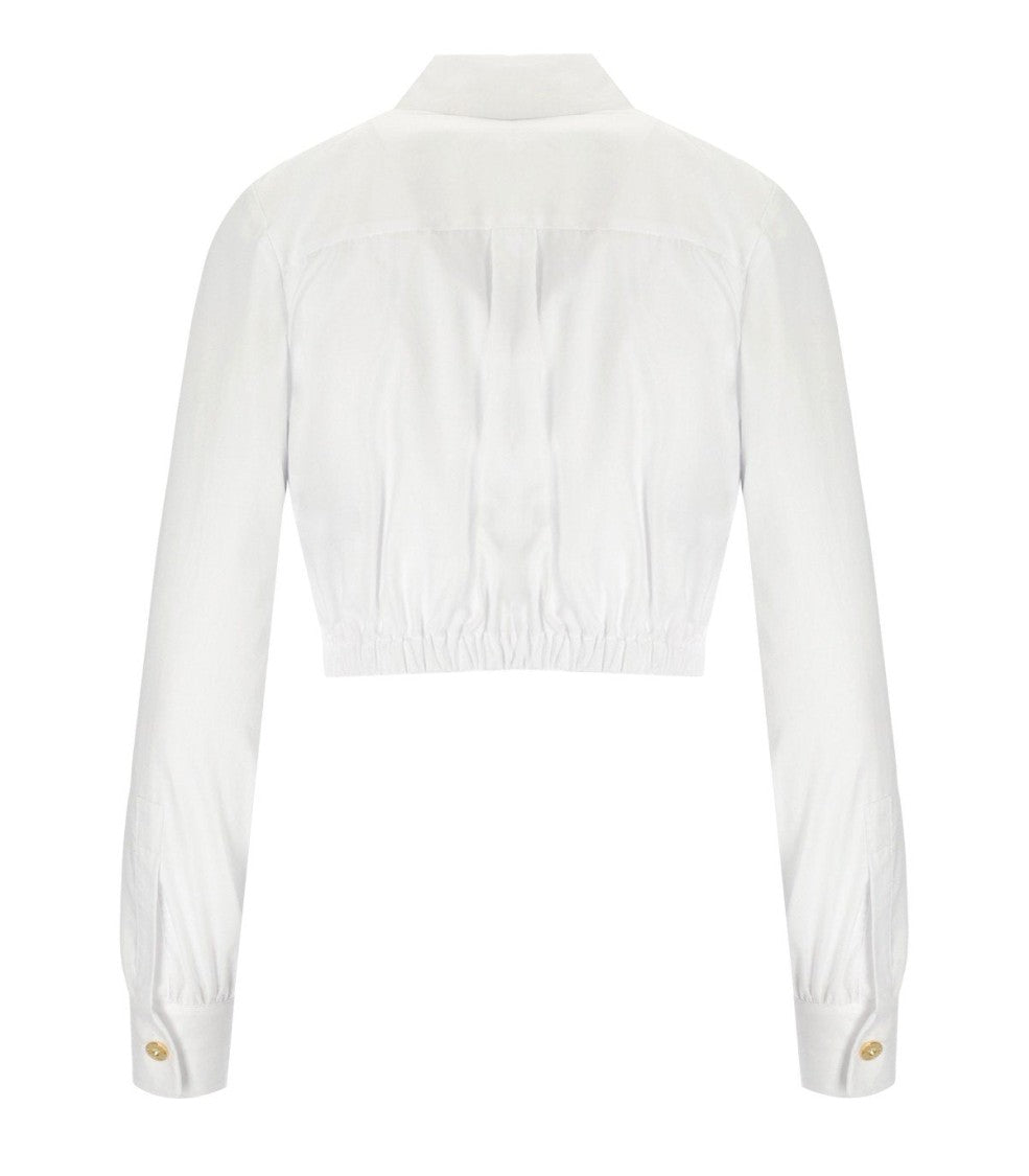 Elisabetta Franchi White Cropped Shirt