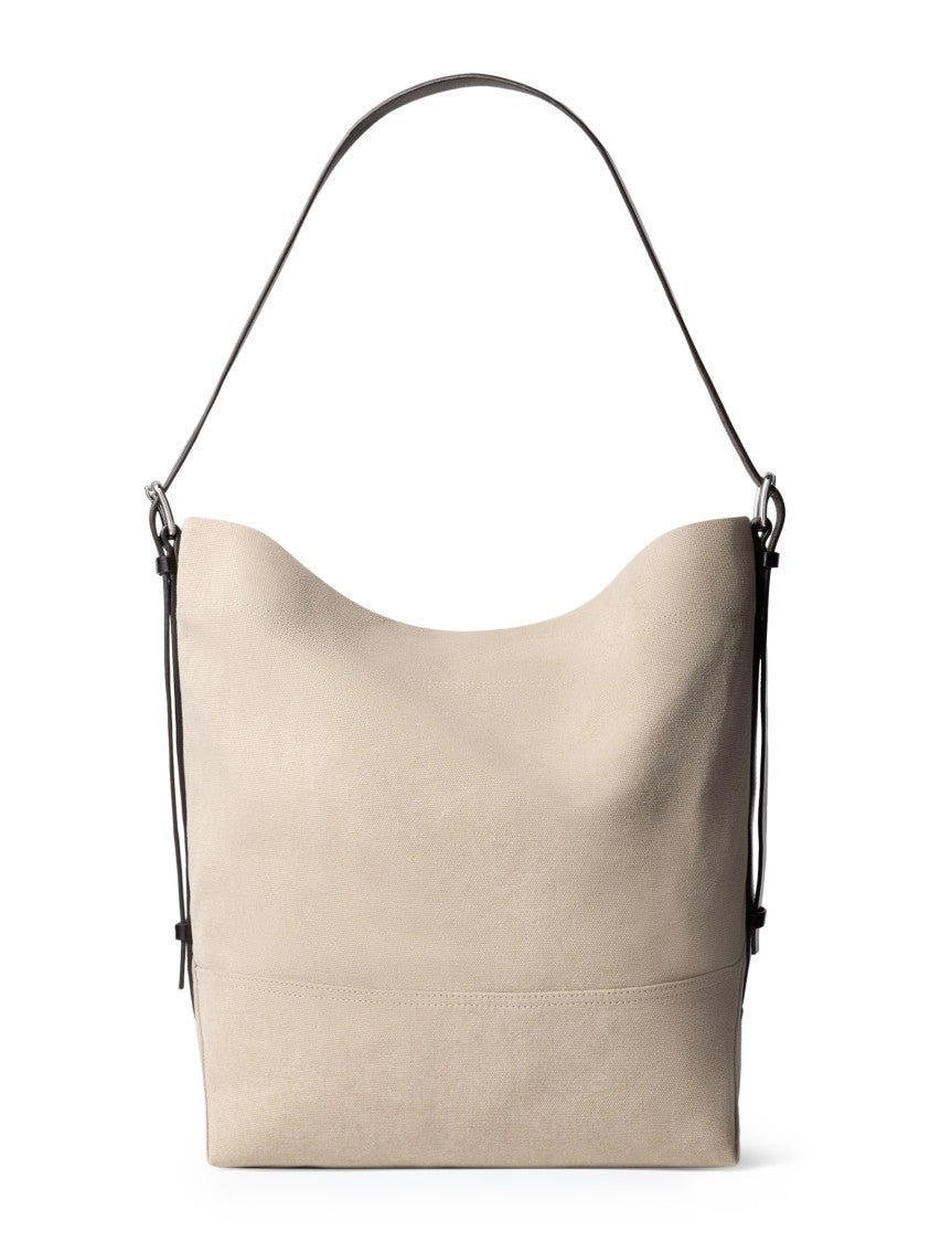 Lemaire Spacious Belted Tote Bag With Leather Base