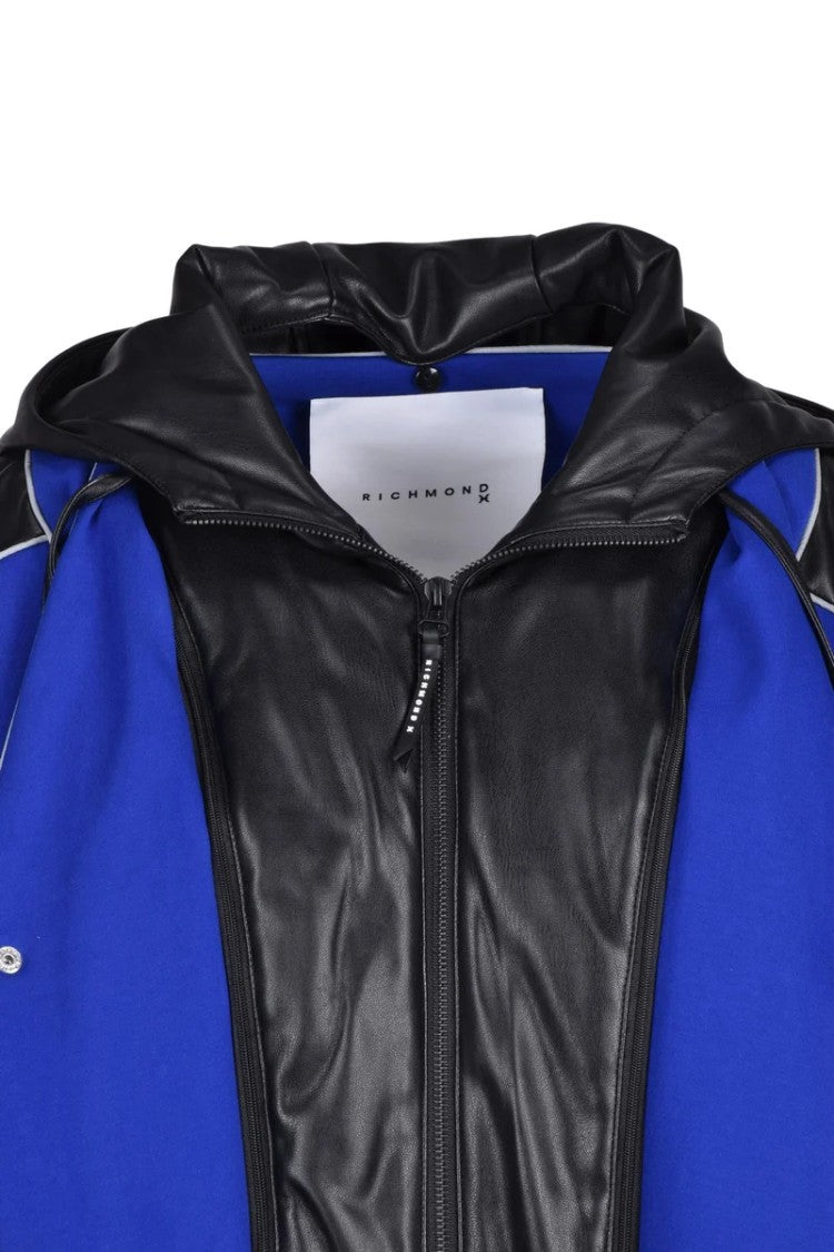 Richmond X Jacket Viscose/Nylon - Black/Blue
