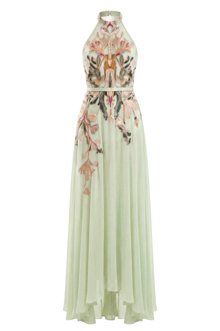 Saiid Kobeisy Embroidered Georgette Dress