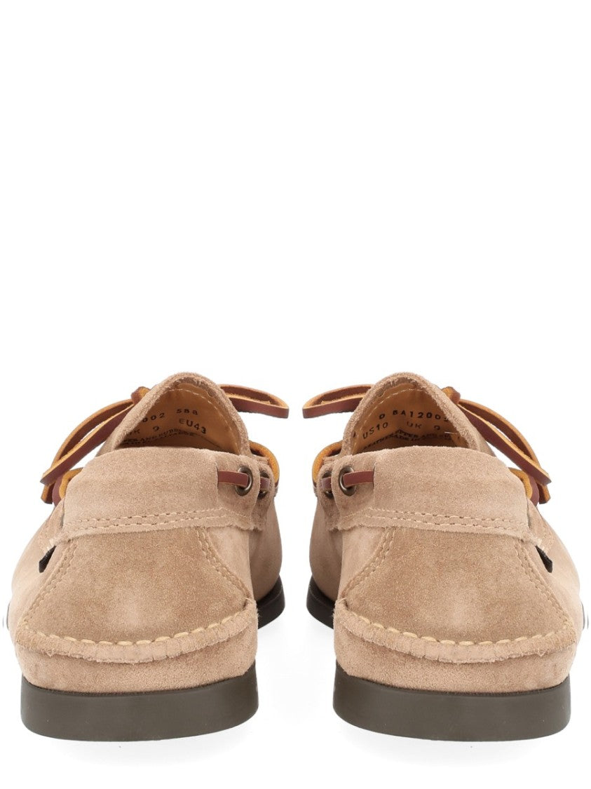 G.H. Bass Warm Tan Suede Lace Bow Moccasin