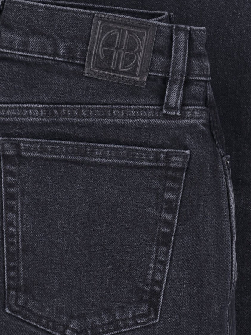 Anine Bing High-Waisted Flared Jeans With Classic Five-Pocket Design