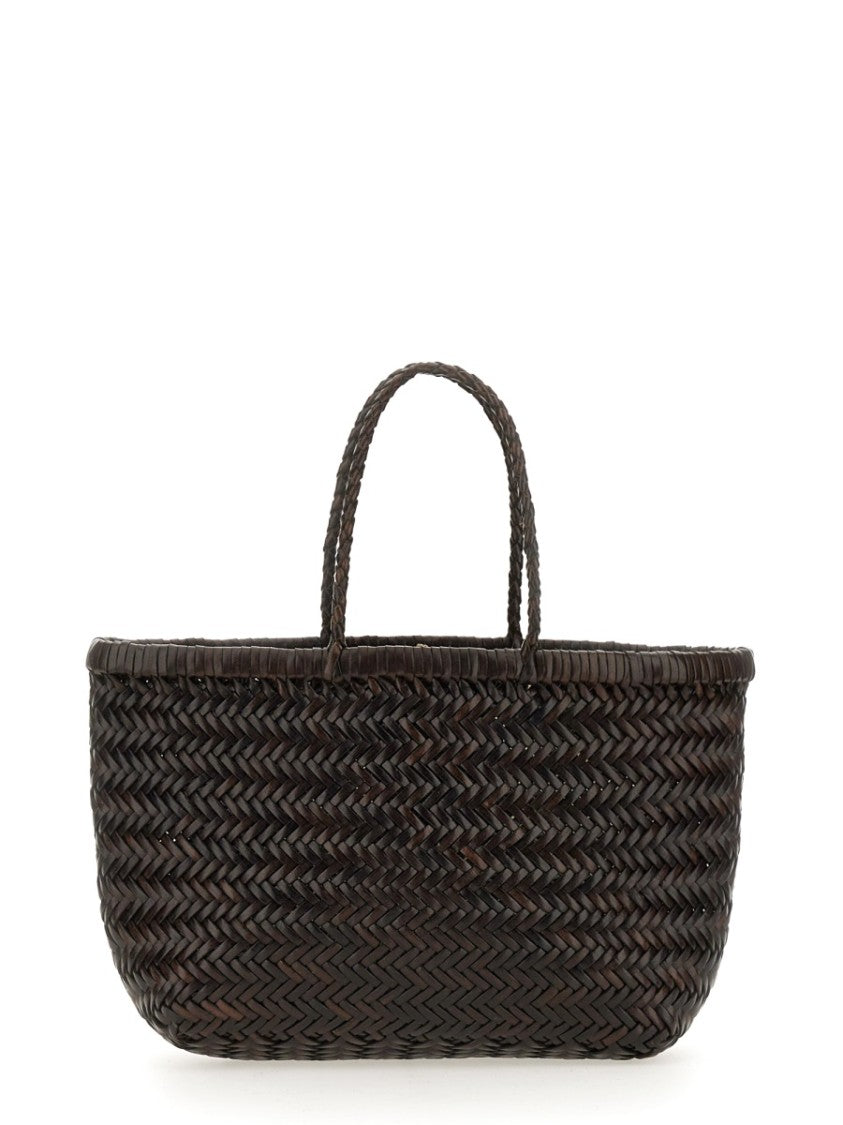 Dragon Diffusion Woven Buff Leather Shoulder Bag