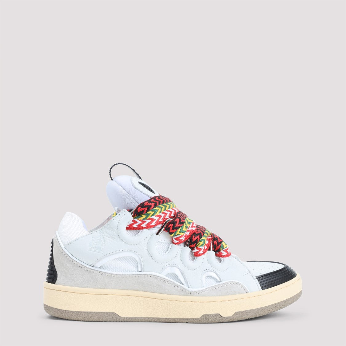 Lanvin Suede Leather Curb Sneakers