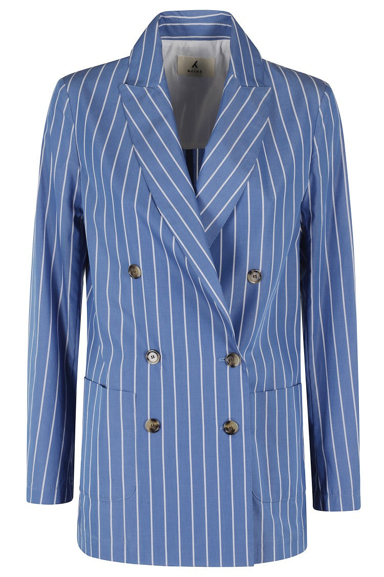 Myths Double-Breasted Striped Blazer