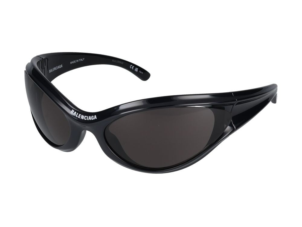 Balenciaga Black Bb0317s Oversized Cat-Eye Sunglasses