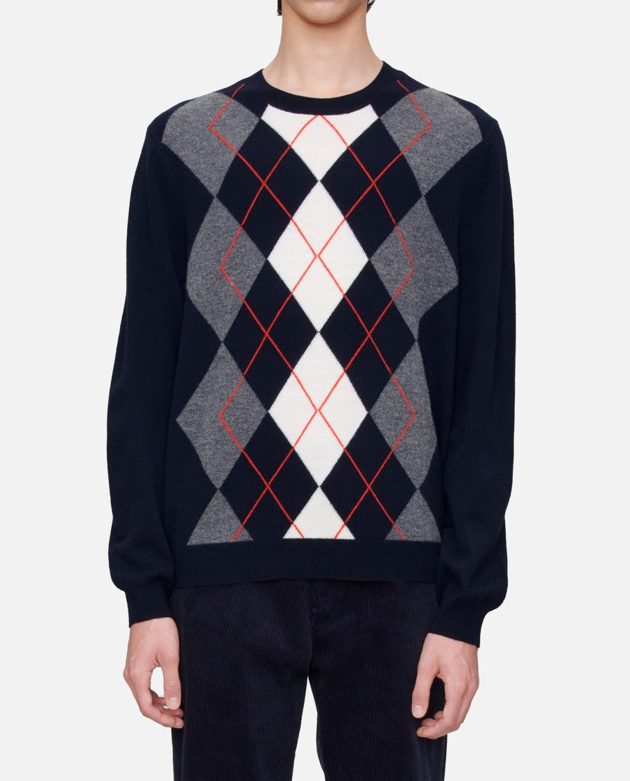 A.P.C. Diamond Pattern Crewneck Sweater