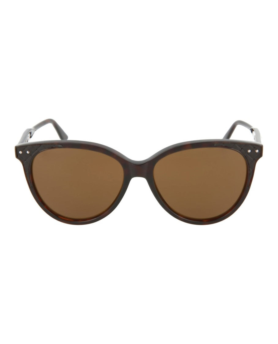 Bottega Veneta Cat Eye-Frame Acetate Sunglasses With Saddle Nose Bridge