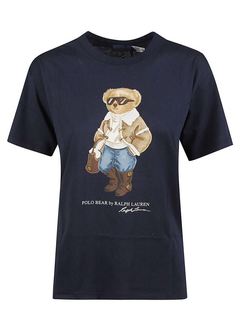 Polo Ralph Lauren Bear Graphic Print Cotton T-Shirt