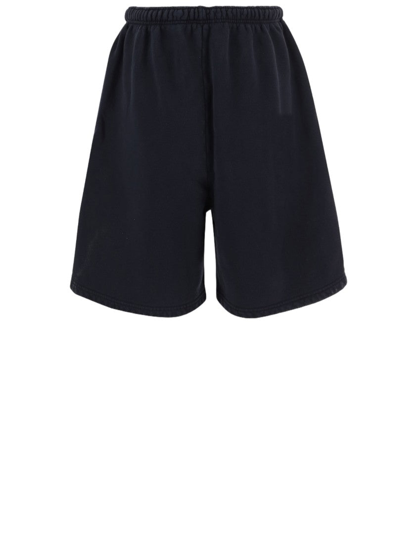 Willy Chavarria Relaxed Fit Cotton Shorts With Contrast Logo
