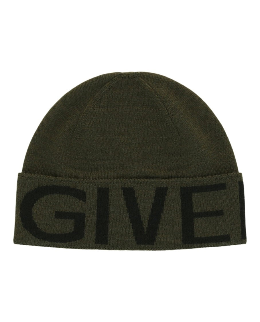Givenchy Jacquard Logo Beanie With Folded Cuff And Bold Graphic