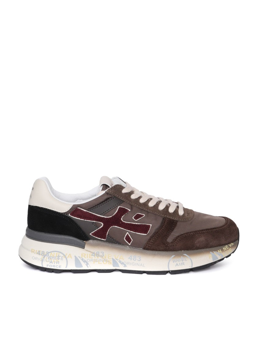 Premiata Layered Construction Sneakers With Textured Details
