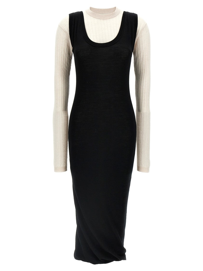 Marni Multi-Layered Dress With Crinkled Hem