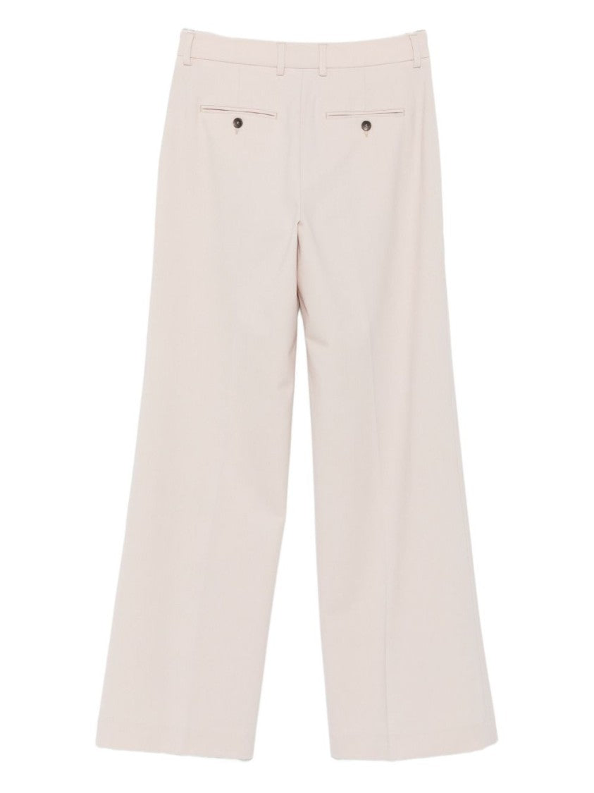 Seventy Sergio Tegon Wide-Leg Trousers With Smooth Fabric Blend