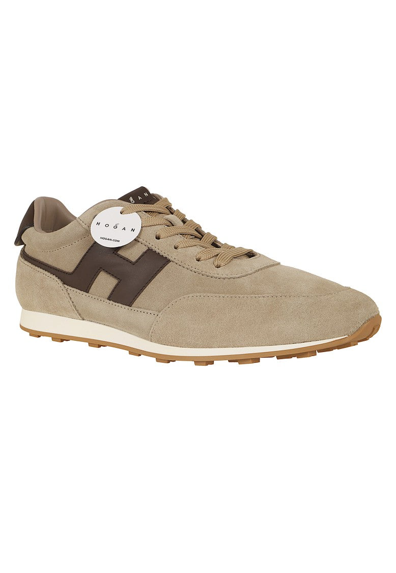 Hogan Suede H699 Retro Athletic Sneakers