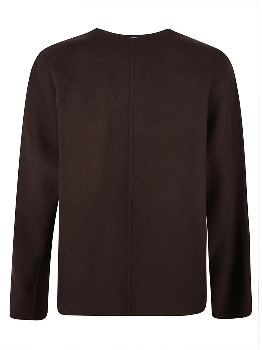 Max Mara Cropped Button-Up Jacket With Structured Silhouette And Matching Scarf