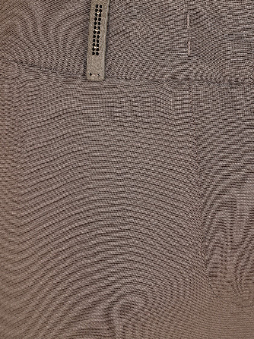 Peserico Tailored Wide Leg Trousers With Slimming Center Pleat