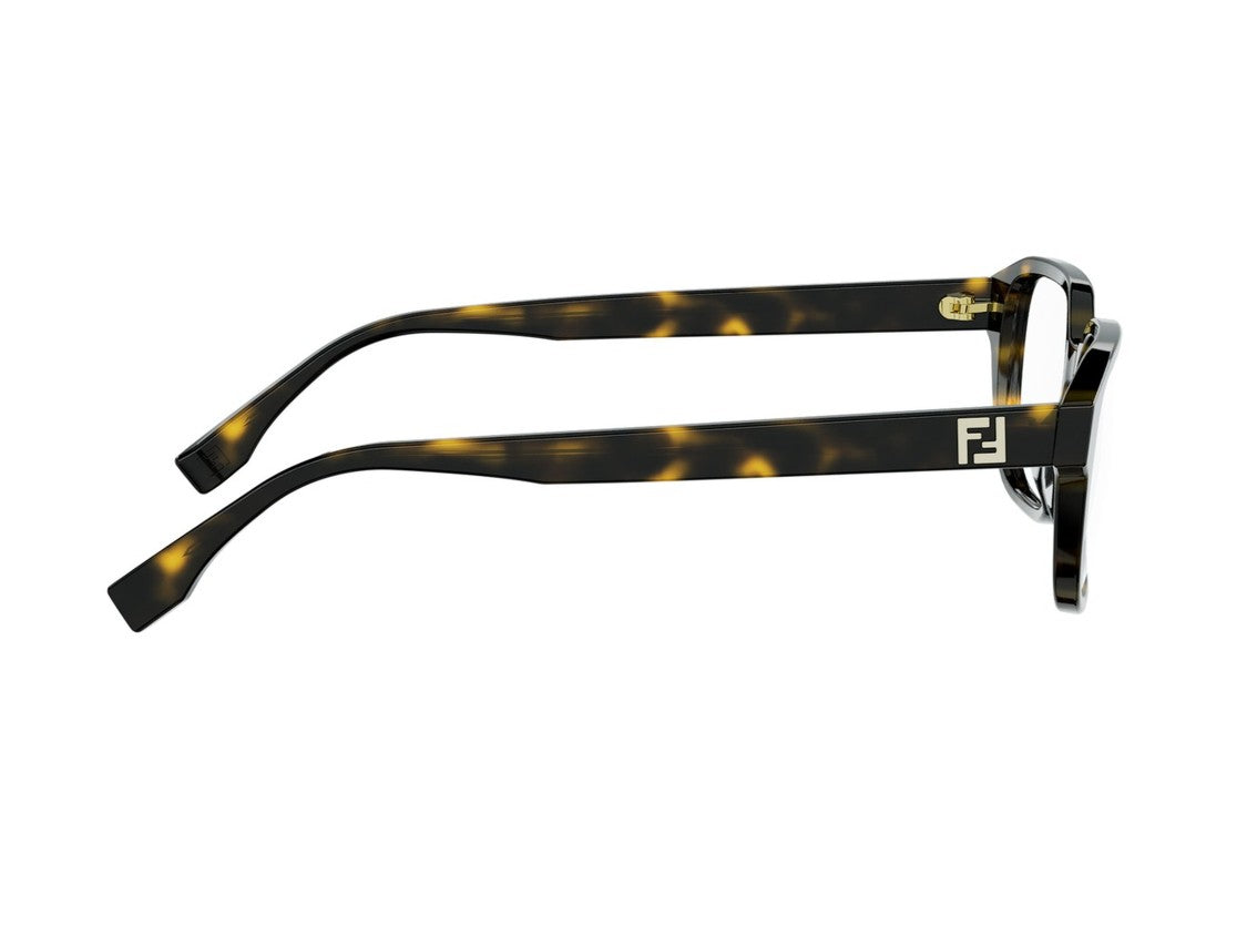 Fendi Tortoiseshell Fe50132i Oversized Square Eyeglasses