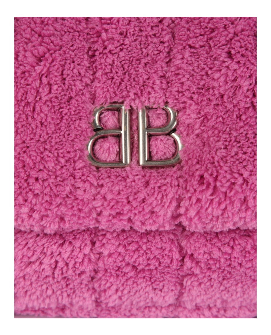 Balenciaga Monaco Mini Quilted Shoulder Bag With Chain-Link Strap
