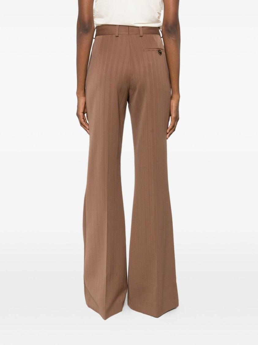 Stella Mccartney High-Waisted Wide-Leg Trousers With Tailored Fit