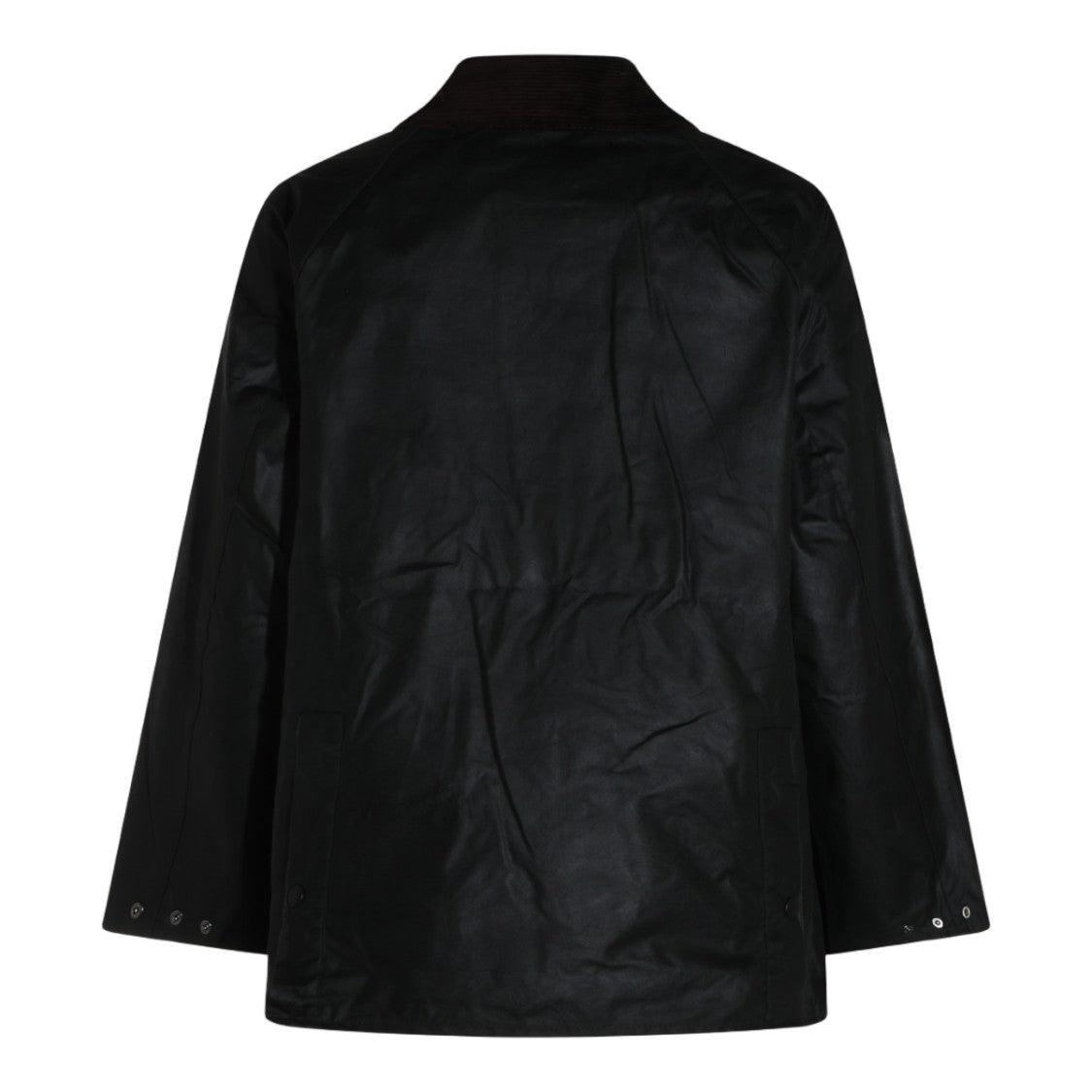 Barbour Black Matte Corduroy Collar Casual Jacket