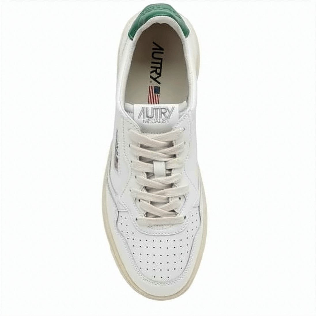 Autry Smooth Leather Low-Top Sneakers With Contrasting Heel Tab