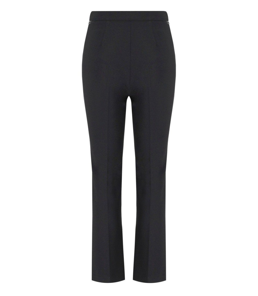 Elisabetta Franchi Black Zipped Pants