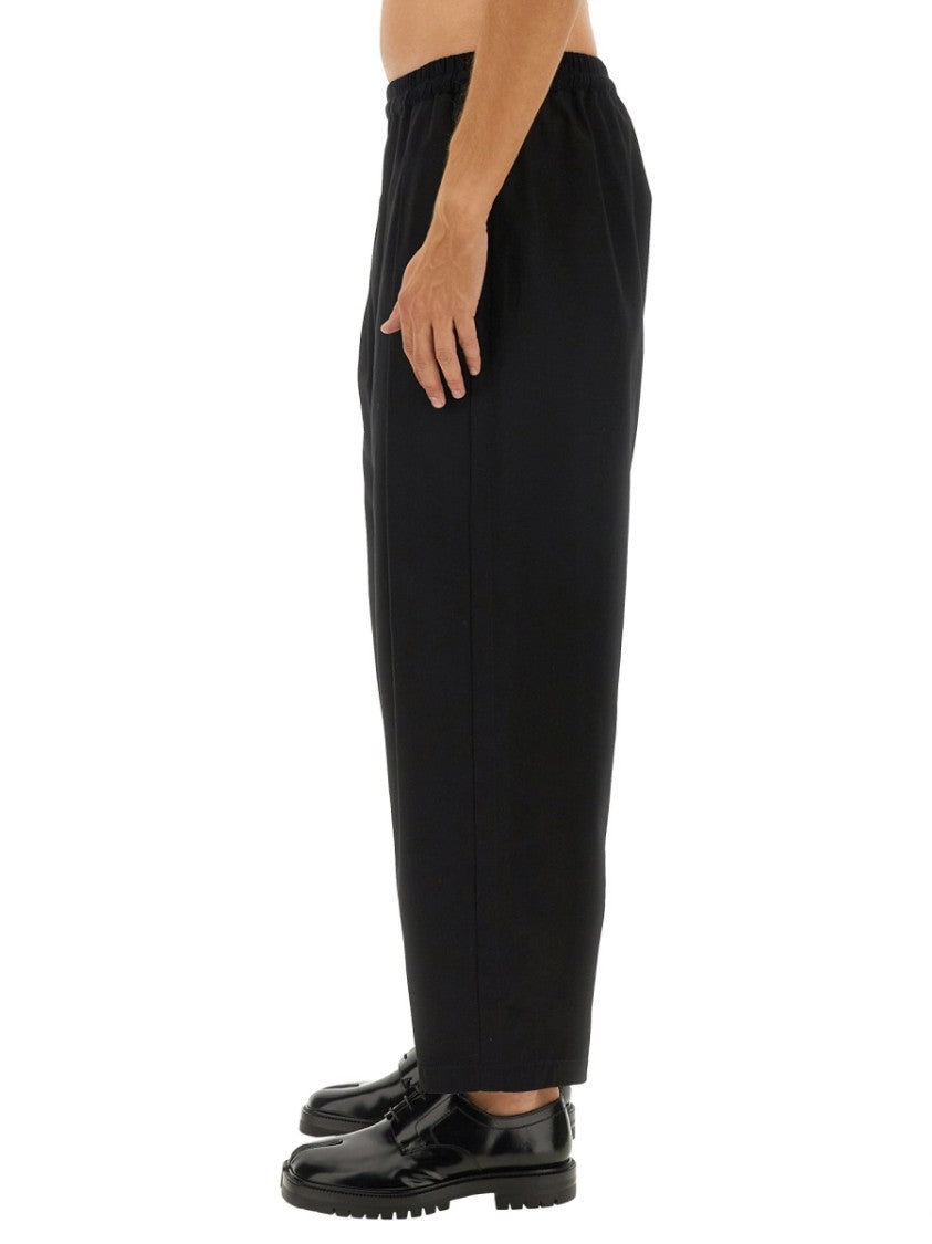 Maison Margiela Cropped Wide-Leg Pants With Elastic Waistband