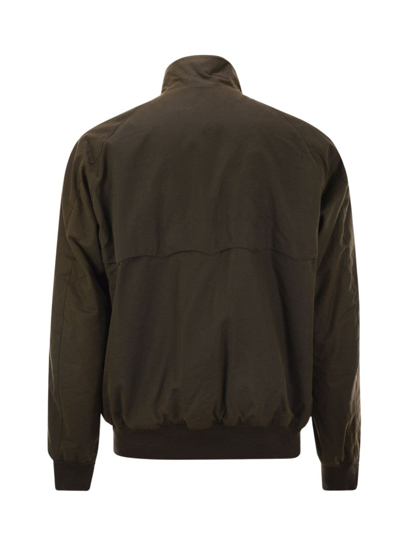 Baracuta High-Neck Zipped Bomber Jacket