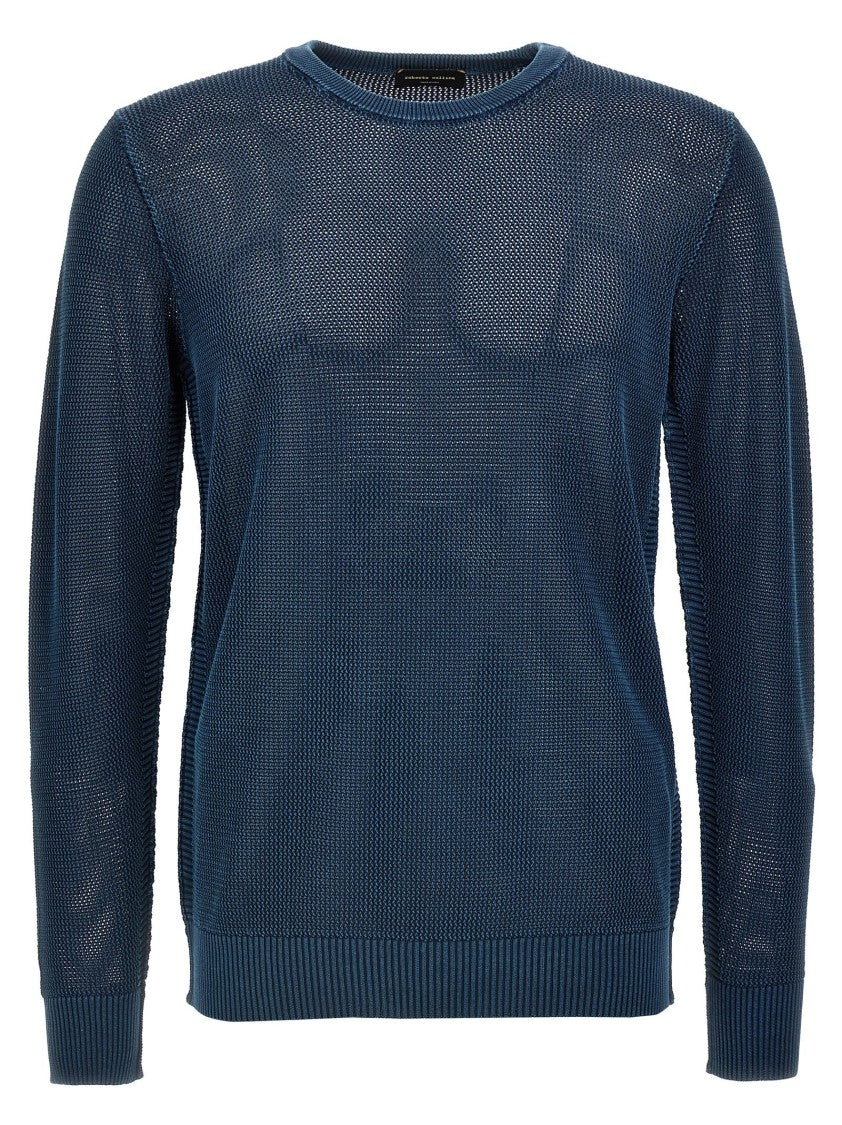 Roberto Collina Delavé Netted Cotton Sweater