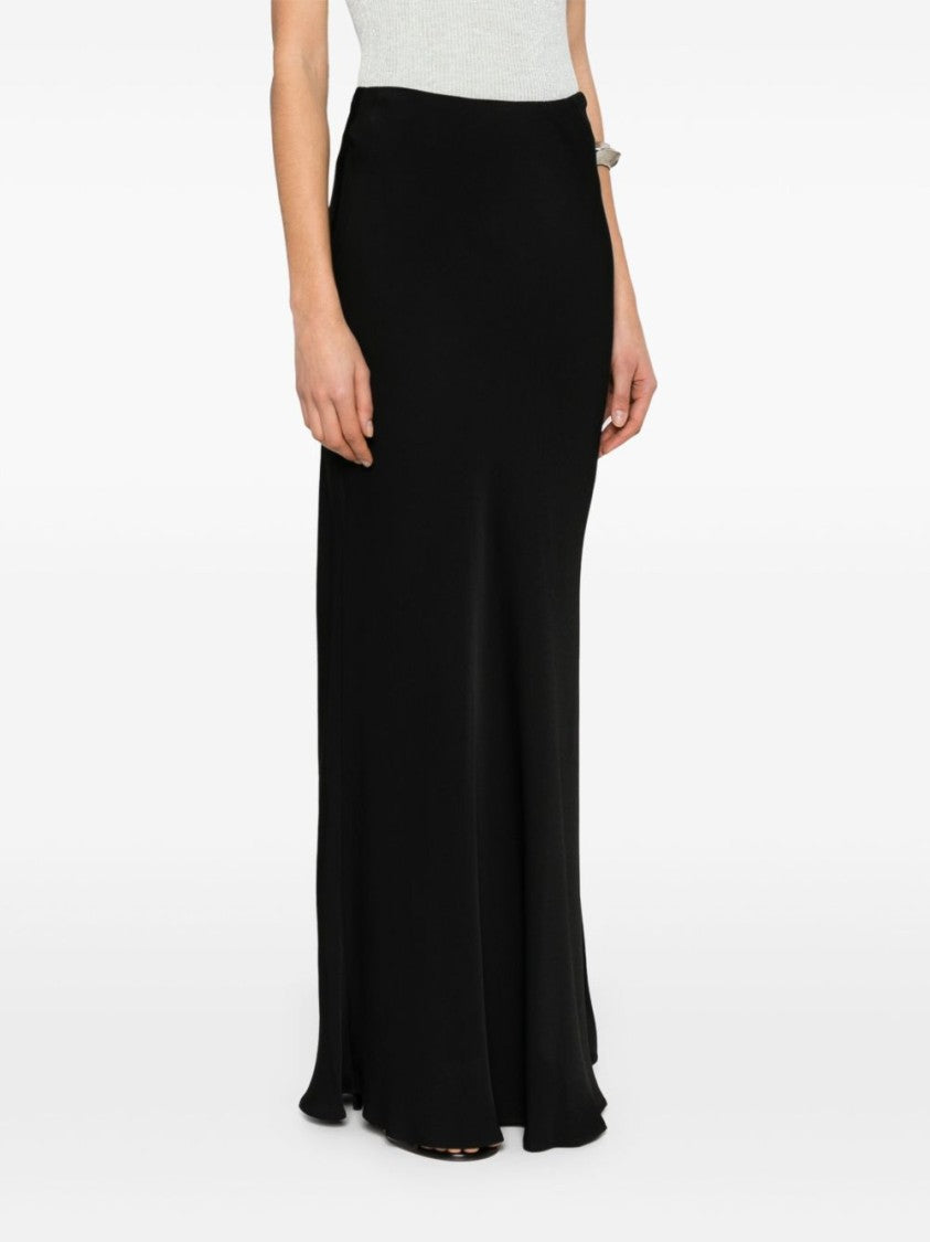 Twin-Set Flowing Black Maxi Skirt