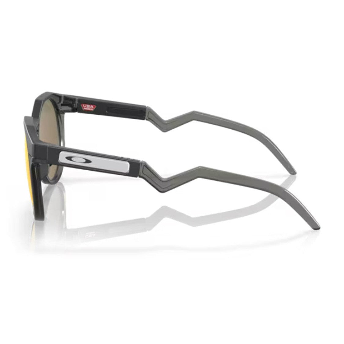 Oakley Carbon Black Hstn Geometric Round Sunglasses