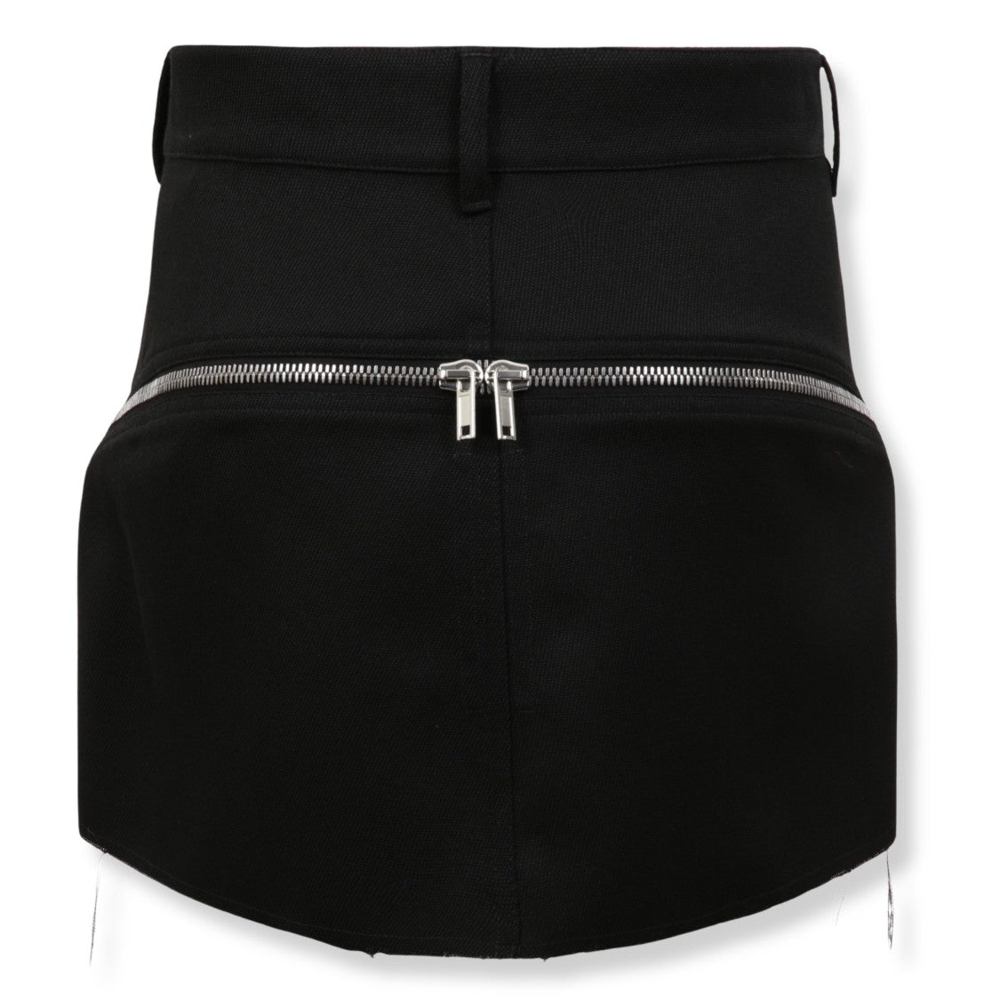 Rick Owens Mini Skirt With High Waist And Decorative Zippers