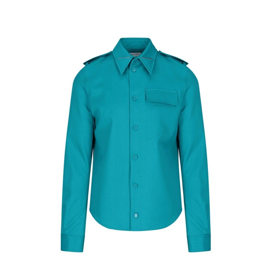 Bottega Veneta Grain De Poudre Wool Shirt