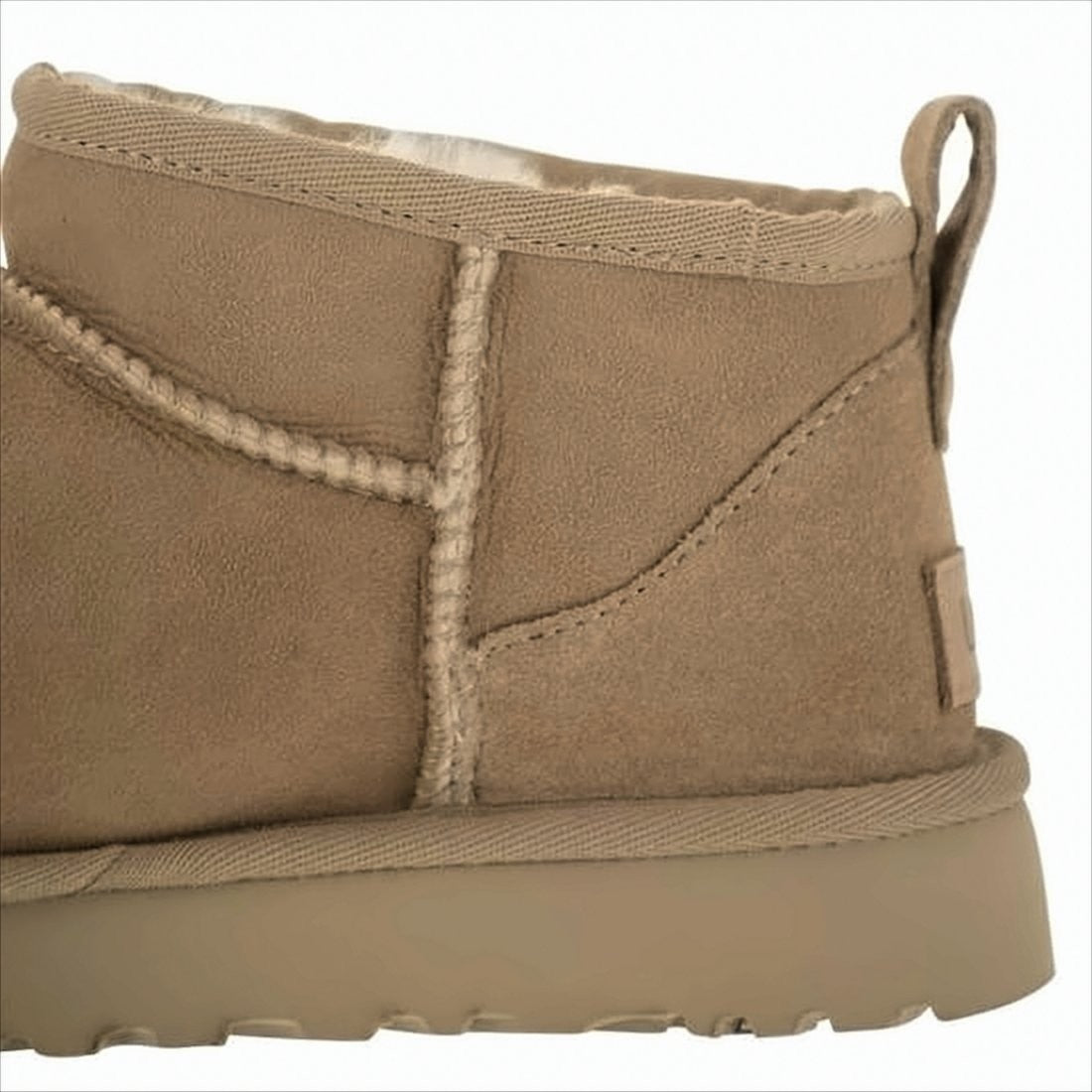 Ugg Suede Ankle Boots With Plush Lambskin Lining
