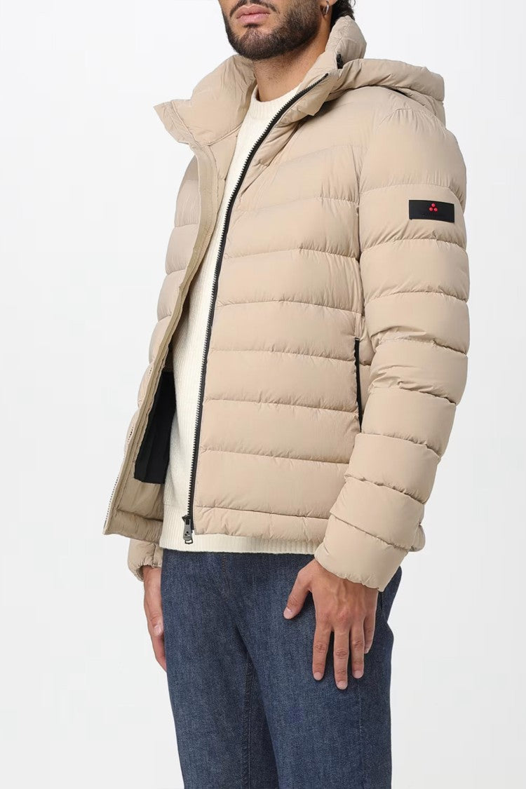 Peuterey Beige Nylon Quilted Down Jacket