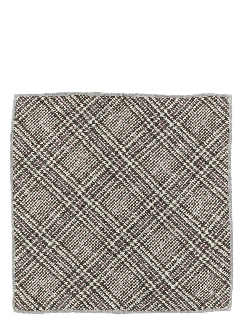 Brunello Cucinelli Prince Of Wales Pocket Clutch Bag