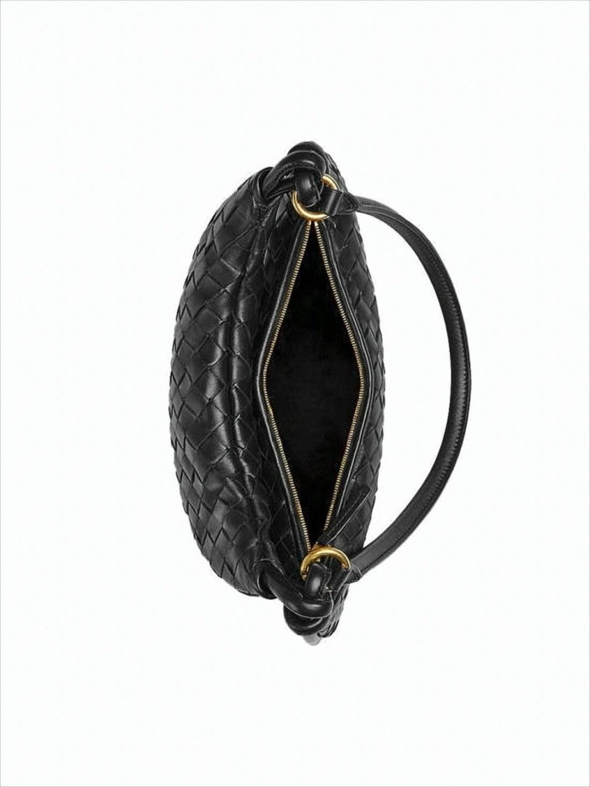 Bottega Veneta Curved Black Shoulder Bag