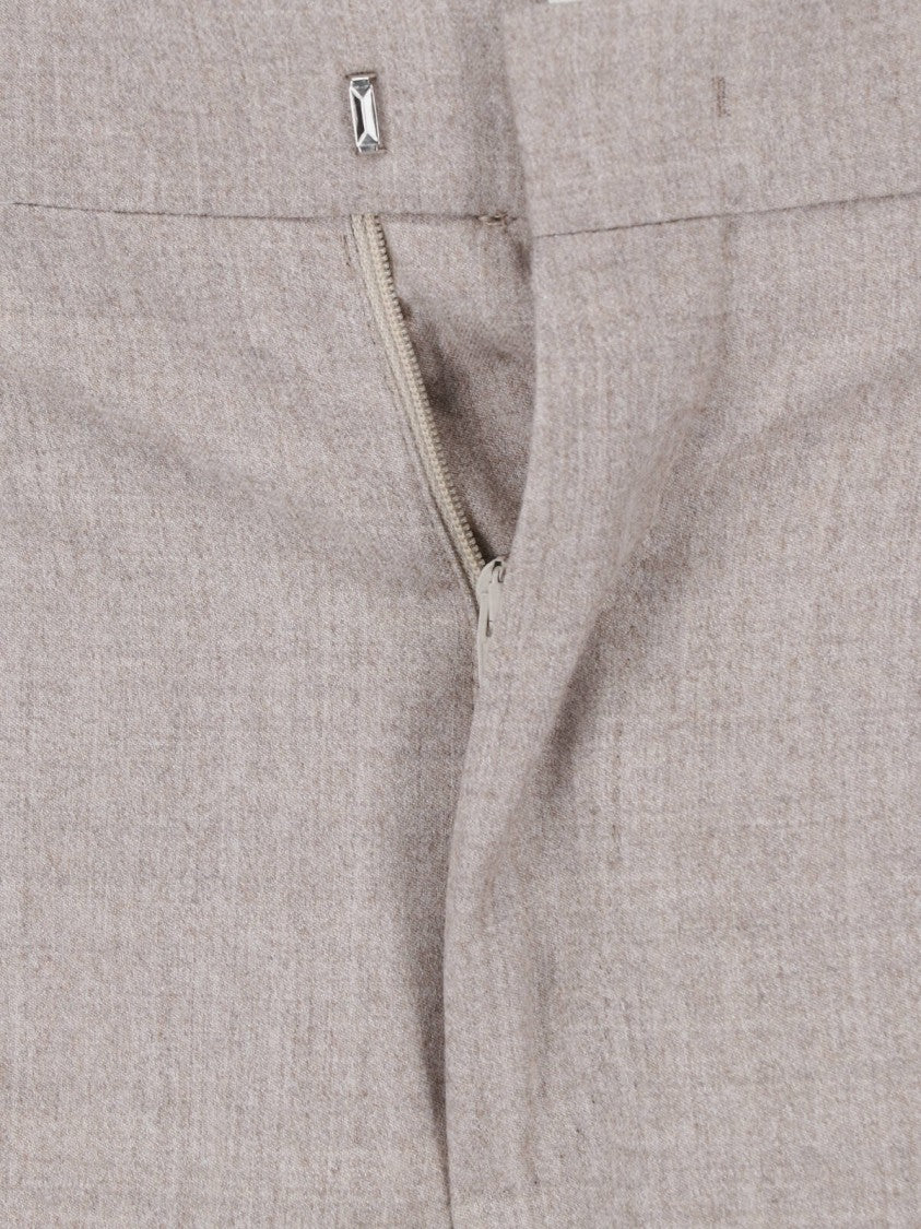 Tagliatore Double-Breasted Taupe Suit With Tailored Finish