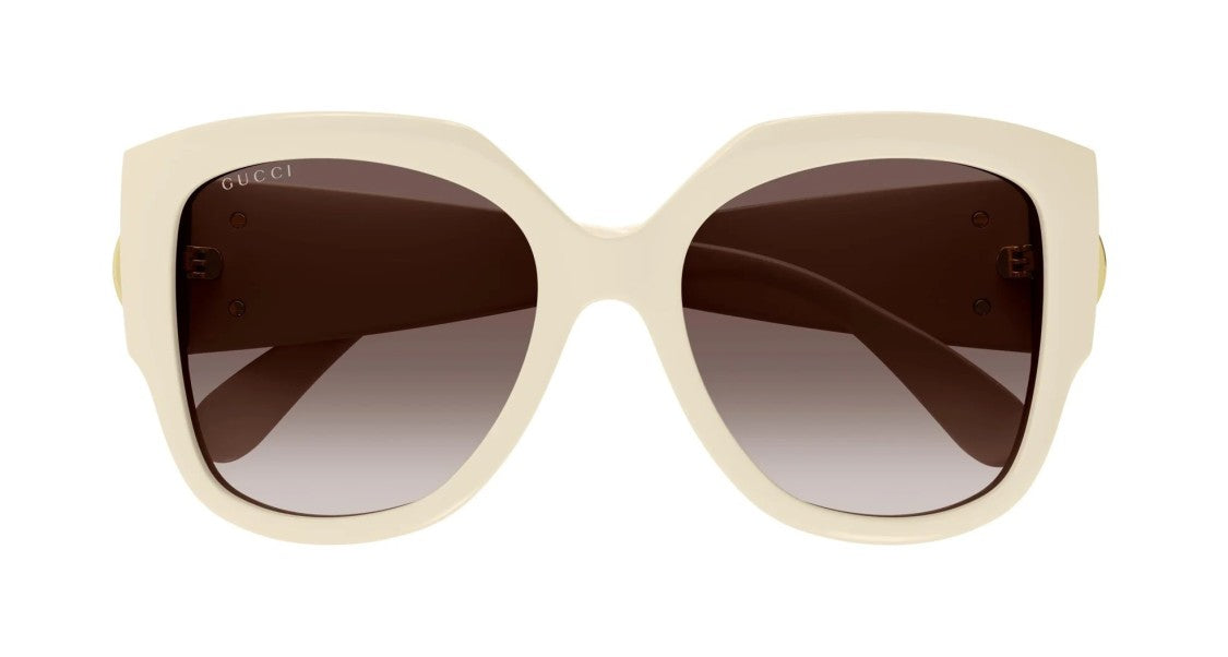Gucci Sunglasses Gg1407s 004 Ivory Ivory Brown 54/19/140