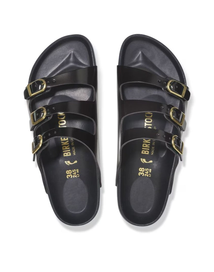 Birkenstock Florida Exquisit D-Buckle Patent Sandals