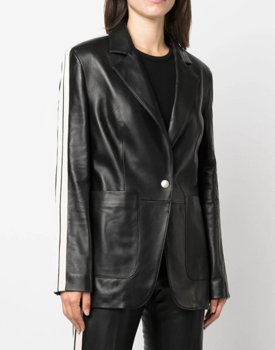 Palm Angels Leather Track Blazer