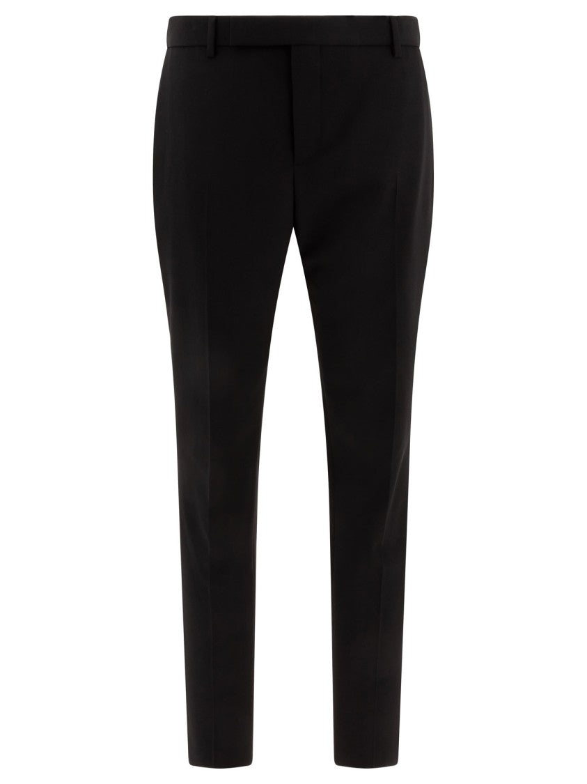 Saint Laurent Slim-Fit Trousers With Tailored Silhouette And Smooth Finish