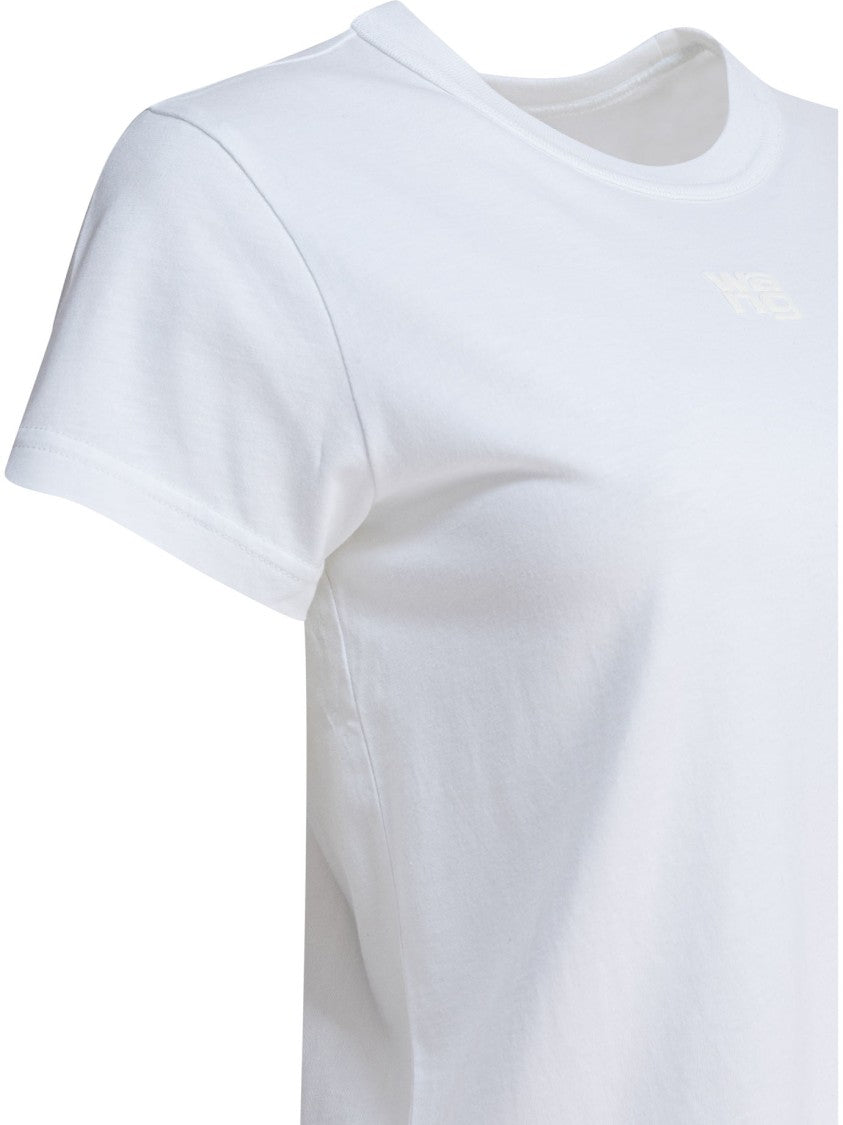 Alexander Wang Essential Jsy Shrunken Tee W/Puff Logo