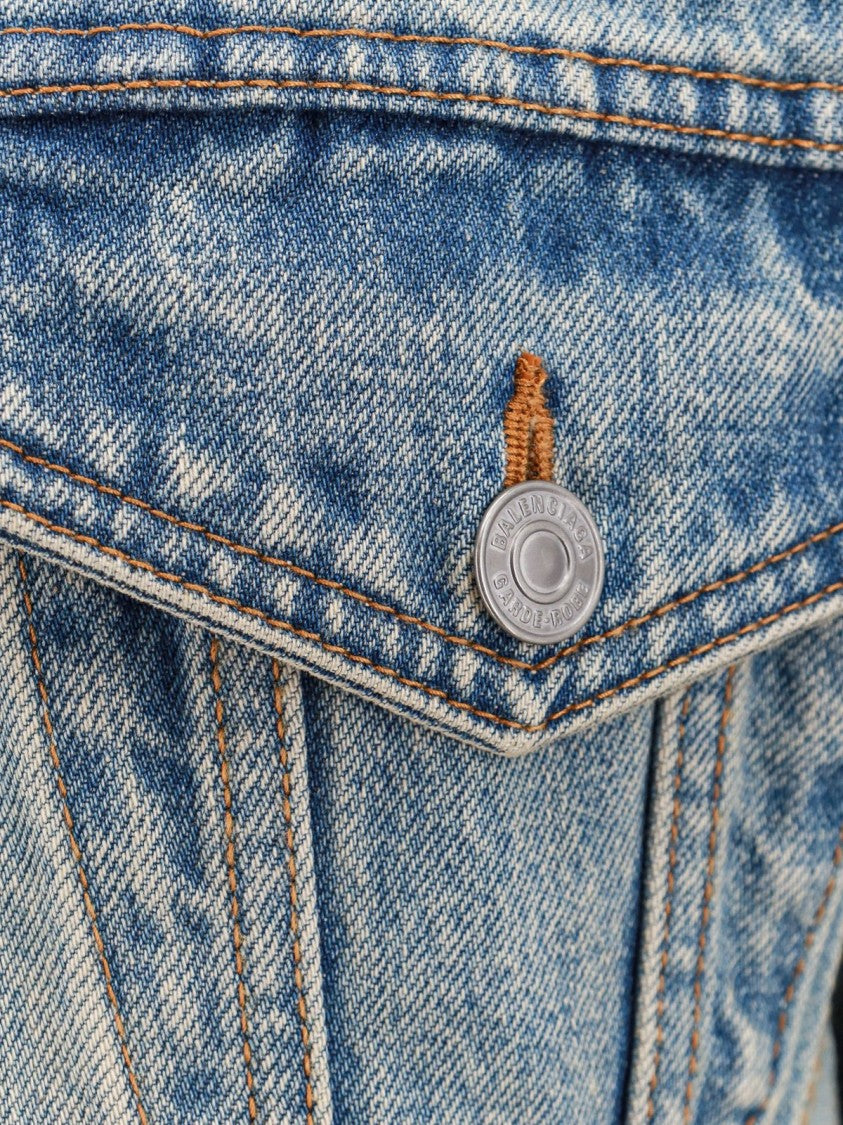 Balenciaga Hourglass Jacket With Classic Collar And Long Sleeves