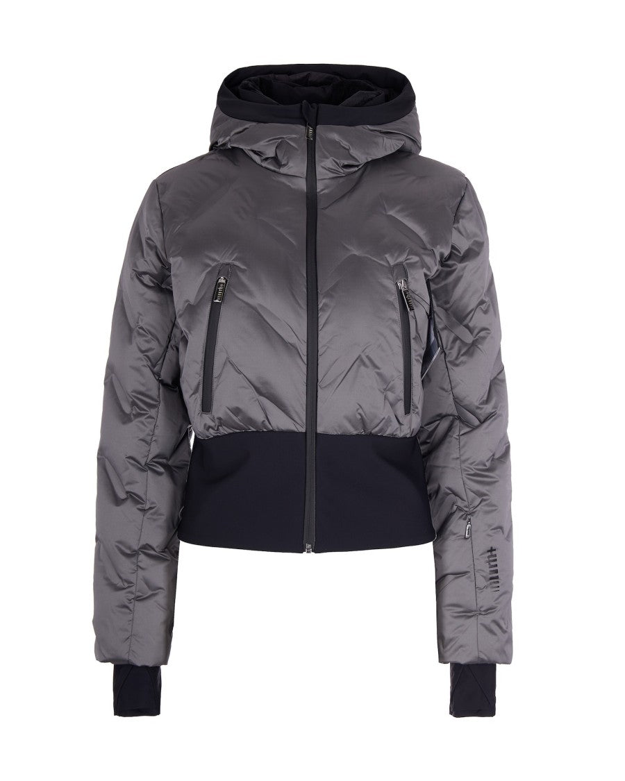 Rh+ Cropped Shimmer Jacket With Thermal Insulation