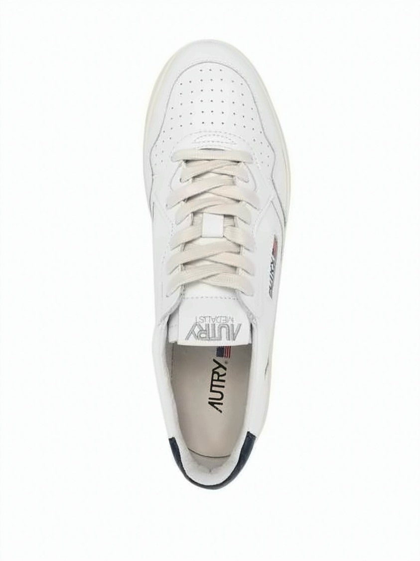 Autry Smooth Leather Low-Top Sneakers With Perforated Detailing