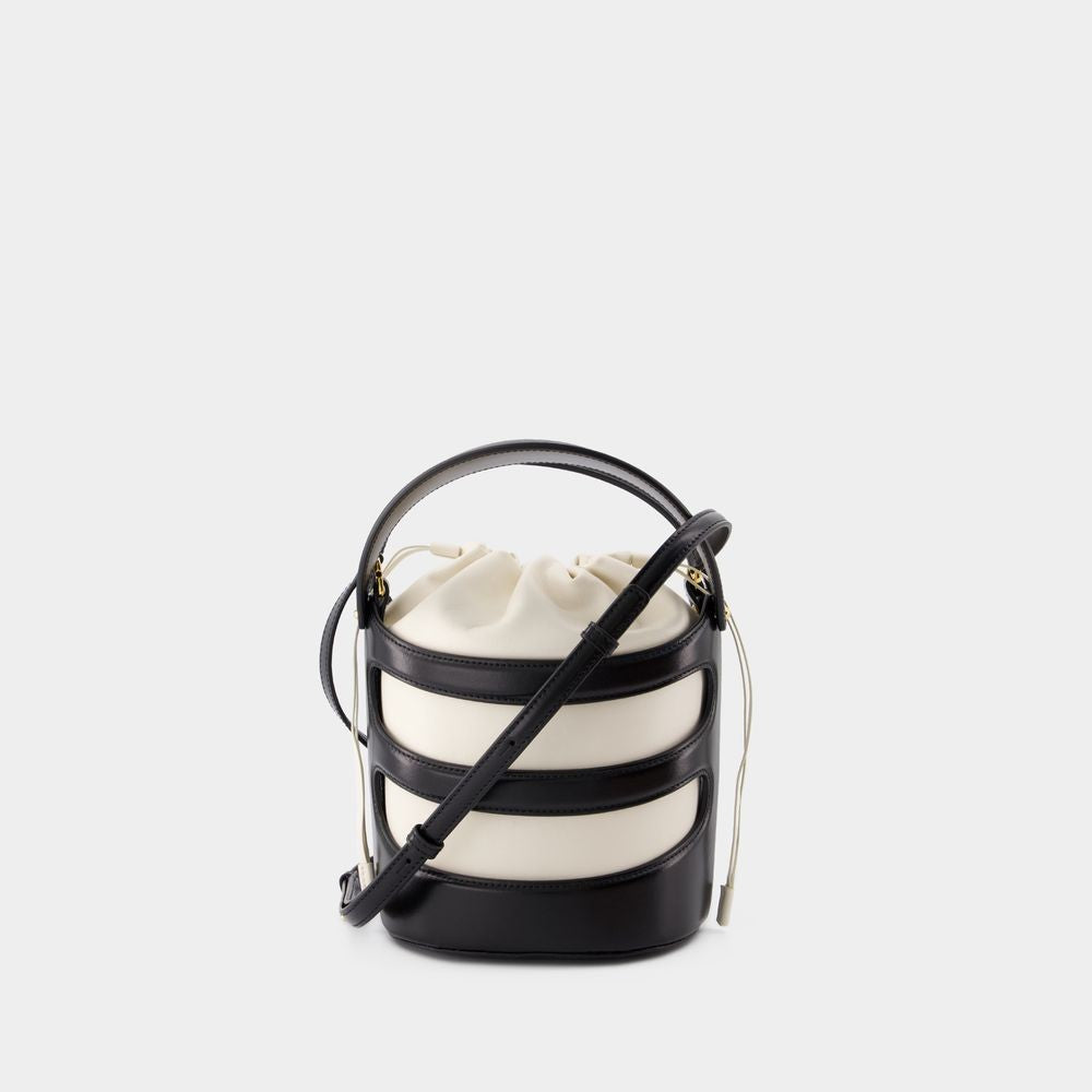 Alexander Mcqueen Rise Bag - Leather - Black/Ivory