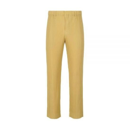 Homme Plissé Issey Miyake Straight-Leg Pleated Casual Pants With Elastic Waistband