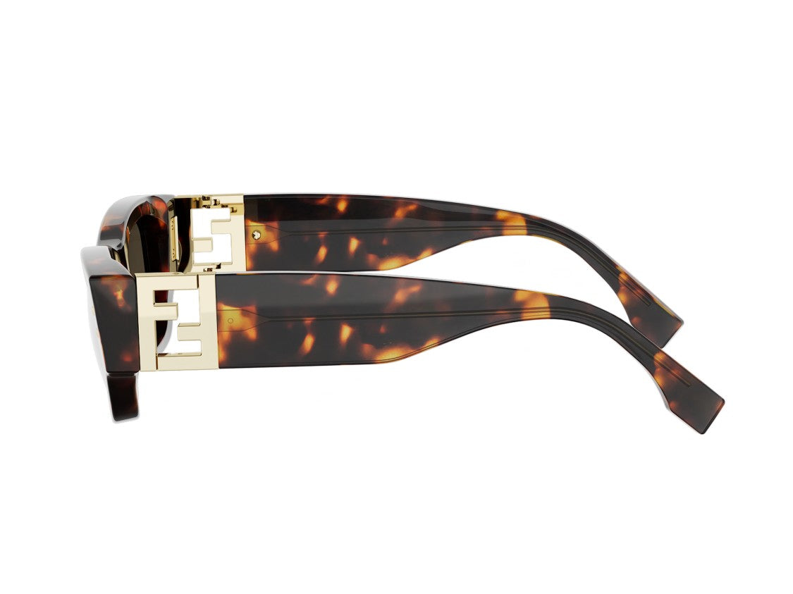 Fendi Fe40234i Tortoiseshell Oversized Sunglasses